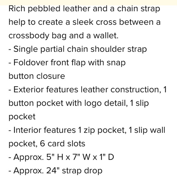 MARC JACOBS “Empire City” Pebbled Leather Wallet Crossbody Bag in Navy Blue - Picture 6 of 6